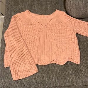 Cropped Aerie Scalloped Sweater